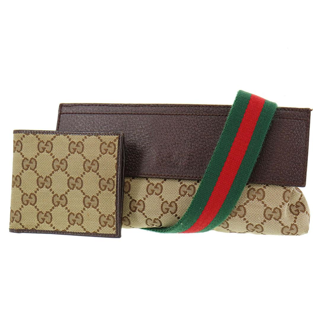 Authentic GUCCI Fanny Pack: Brand: GUCCI Model: Funny Pack Country of Origin: Italy Material: Canvas Color: Brown Bag Length: 9.2 Bag Height: 5.1 Bag Depth: 0.5 All Bidhaus items come with a 100 % money-back authenticity guarant