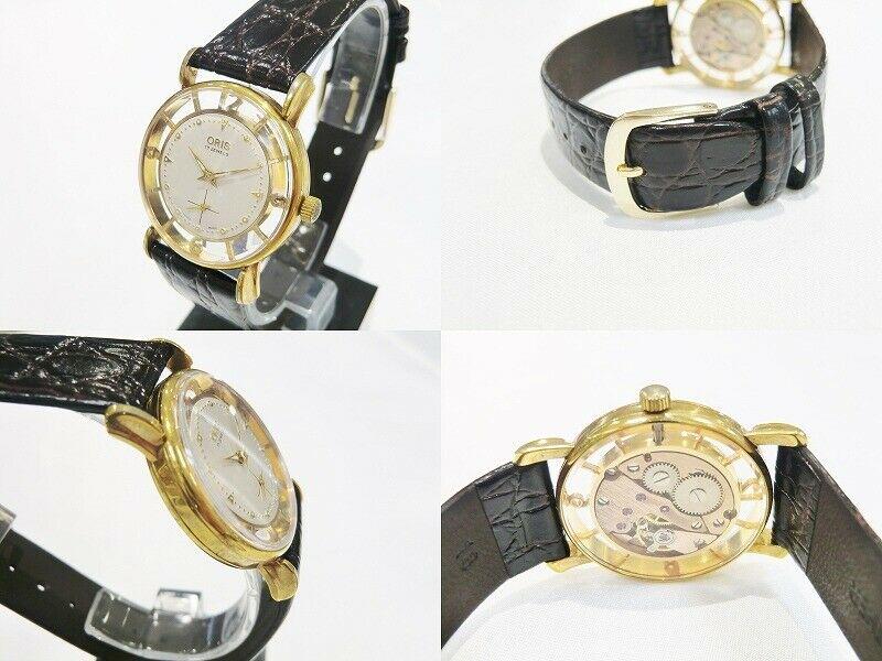 Authentic ORIS Antique hand-rolled leather band Cream: Condition: Used (pre-owned) Wrist size is 19 cm. Case size is 30 mm. There are small scars and rubbing from normal use which may not be seen from the pictures. if you want the one without single scar