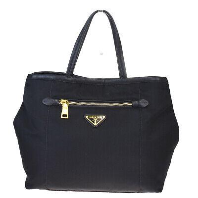 Authentic PRADA Hand Bag: Brand: PRADA Model: Hand Bag Country of Origin: Italy Material: Leather Color: Black Size (Inch): W11X H9.8X D2.4"Size (CM): W28X H25X D6Cm All Bidhaus items come with a 100 % money-back authenticity 