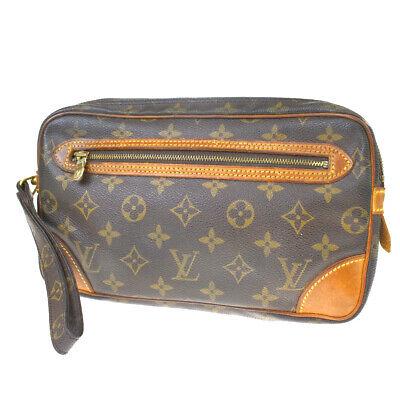 Authentic LOUIS VUITTON Clutch Bag: Brand: LOUIS VUITTON Model: Clutch Bag Country of Origin: France Material: Monogram Leather Color: Browns Size (Inch): W 10.2 X H 5.9 X D 1.6 "Size (CM): W 26 X H 15 X D 4 Cm All Bidhaus items come wi