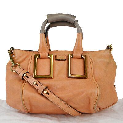 Authentic CHLOE Handbag: Brand: CHLOE Model: Handbag Country of Origin: Hungary Material: Leather Color: Orange Size: 16Cm X 27Cm X 18Cm / 6.29 X 10.62 X 7.08 Strap Length 31Cm - 58Cm / 12.2 - 22.83 Handle Drop 6Cm / 2.36 All