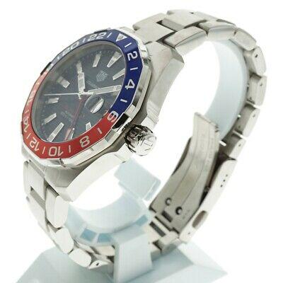 Authentic Tag Heuer WAY201F.BA0927 Aquaracer Calibre 7: Tag Heuer WAY201F.BA0927 Aquaracer Calibre 7 GMT Automatic SS Men's Watch Brand: name TAG HEUER Model: WAY201F.BA0927 Product name Aqua racer Material Case: SS Belt: SS Size Case: Approximately 43.0 m