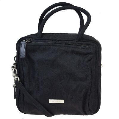 Authentic ETRO Handbag: Brand: ETRO Model: Handbag Country of Origin: Italy Material: Nylon Color: Black Size: 17Cm X 18Cm X 5.5Cm / 6.69 X 7.08 X 2.16 Handle Drop 8Cm / 3.14 Strap Drop 57Cm / 22.44 All Bidhaus items come wi