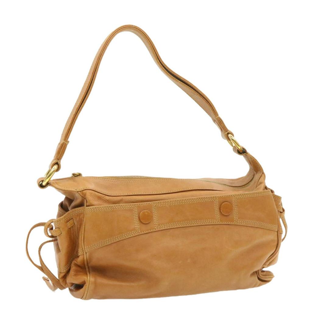 Authentic CELINE Leather Hand Bag: Brand: CELINE Material: Leather Style: Hand Bag Color: Brown Size(inch): W12.59 x H8.66 x D4.72inch / Shoulder Drop 9.84inch(Approx) Country of Origin: Italy Accessory: Dust Bag