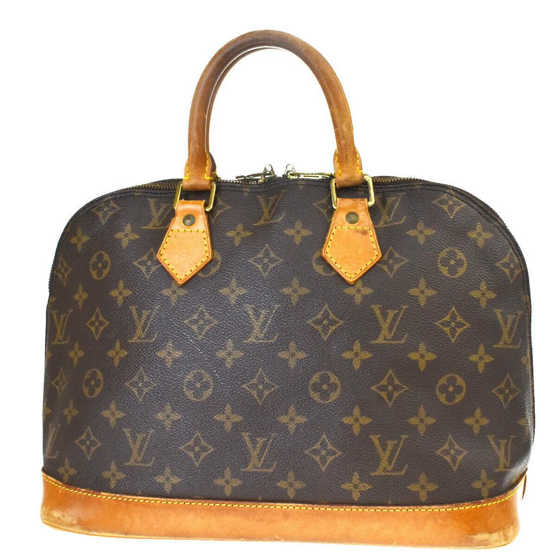 Authentic LOUIS VUITTON Hand Bag: Brand: LOUIS VUITTON Model: Hand Bag Country of Origin: France Material: Monogram Leather Color: Brown Size (Inch): W 11.8 X H 9.1 X D 6.1 "Size (CM): W 30 X H 23 X D 15.5 Cm All Bidhaus items come wi
