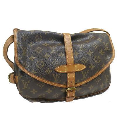 Authentic LOUIS VUITTON Saumur 30 Messenger & Cross: Brand: LOUIS VUITTON Model: Saumur 30 Messenger & Cross Body Country of Origin: France Material: Canvas Color: Brown Size (Inch): W 11.4 x H 9.1 x D 4.7 " Strap Drop. 19.7 - 23.2 " Size (CM): W 29.0 x