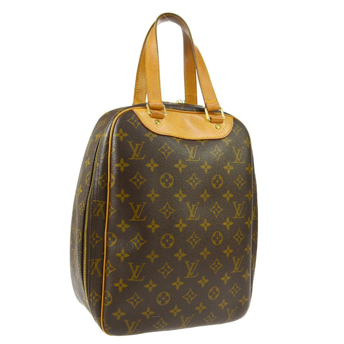 Authentic LOUIS VUITTON Hand Shoes Bag Tote: Brand: LOUIS VUITTON Model: Hand Shoes Bag Tote Country of Origin: France Material: PVC Color: Browns Size (Inch): W 9.4 Ã— H 13.0 Ã— D 5.1 " Handle Drop. 6.1 " Size (CM): W 24.0 Ã— H 33.0 Ã