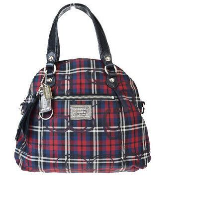 Authentic COACH Handbag: Brand: COACH Model: Handbag Country of Origin: China Material: Nylon Color: Red Size: 28Cm X 33Cm X 9Cm / 11.02 X 12.99 X 3.54 Handle Drop 12Cm / 4.72 All Bidhaus items come with a 100 % money-back au