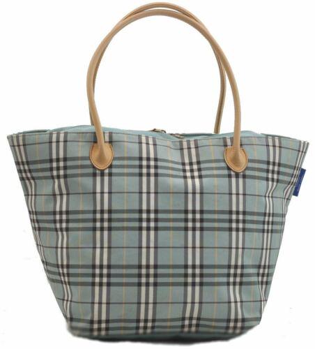 Authentic BURBERRYS Tote Bag: Brand: BURBERRYS Model: Tote Bag Country of Origin: Japan Material: Nylon Color: Light Blue Bag Length: 9.8inches (25cm) Bag Height: 11.8inches (30cm) Bag Depth: 9.6inches (24.5cm) All Bidhaus items c