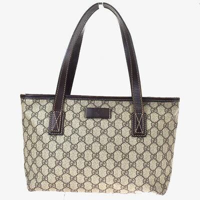 Authentic GUCCI Double Handles: Brand: GUCCI Model: Double Handles Country of Origin: Italy Material: Canvas Color: Brown Size (Inch): W11X H7.9X D3.5"Size (CM): W28X H20X D9Cm All Bidhaus items come with a 100 % money-back authenti