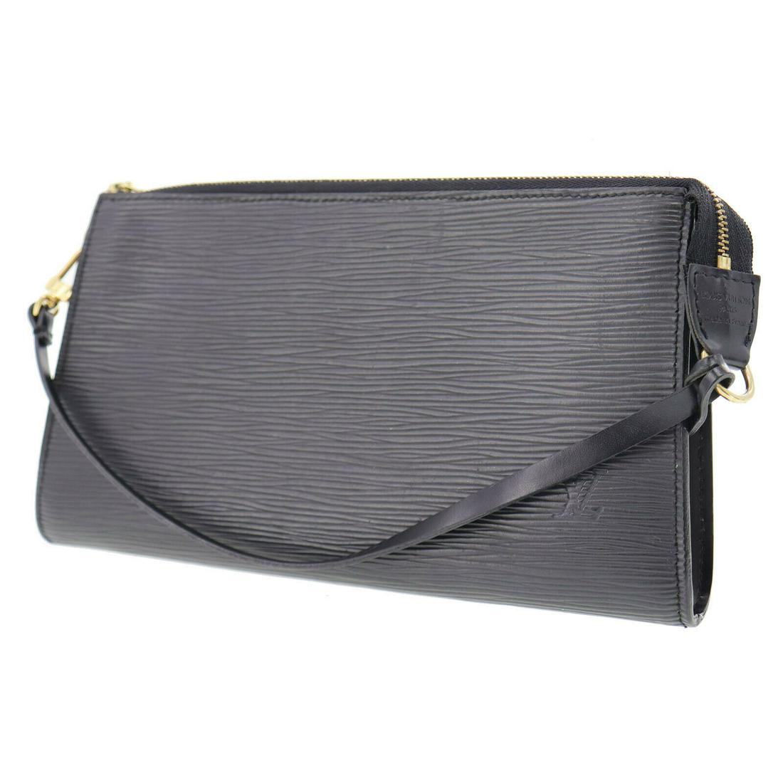 Authentic LOUIS VUITTON Pouch: Brand: LOUIS VUITTON Model: Pouch Country of Origin: France Material: Suede Color: Gold Bag Length: 9.4 Bag Height: 5.1 Bag Depth: 0.7 All Bidhaus items come with a 100 % money-back authenticity guara