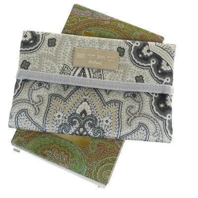 Authentic ETRO Paisley Pocket Tissue Case Style: Brand: ETRO Model: Paisley Pocket Tissue Case Style Casual Country of Origin: Material: Color: Green Size: 8Cm X 12.5Cm X 1Cm / 3.14 X 4.92 X 0.39 All Bidhaus items come with a 100 % money-back authen