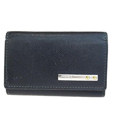 Authentic CARTIER Key Case: Brand: CARTIER Model: Key Case Country of Origin: Spain Material: Leather Color: Black Size (Inch): W 4.1 X H 3 X D 0"Size (CM): W 10.5 X H 2.4 X D 0 Cm All Bidhaus items come with a 100 % money-back 