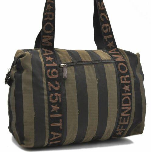 Authentic FENDI Tote Bag: Brand: FENDI Model: Tote Bag Country of Origin: Italy Material: Nylon Color: Brown Bag Length: 14.6inches (37cm) Bag Height: 11.8inches (30cm) Bag Depth: 6.9inches (17.5cm) All Bidhaus items come with