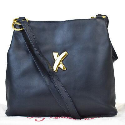 Authentic PALOMA PICASSO Shoulder Bag: Brand: PALOMA PICASSO Model: Shoulder Bag Country of Origin: Italy Material: Leather Color: Dark blue Size: 24Cm X 28Cm X 11Cm / 9.44 X 11.02 X 4.33 Strap Length 37Cm - 65Cm / 14.56 - 25.59 All Bidhau