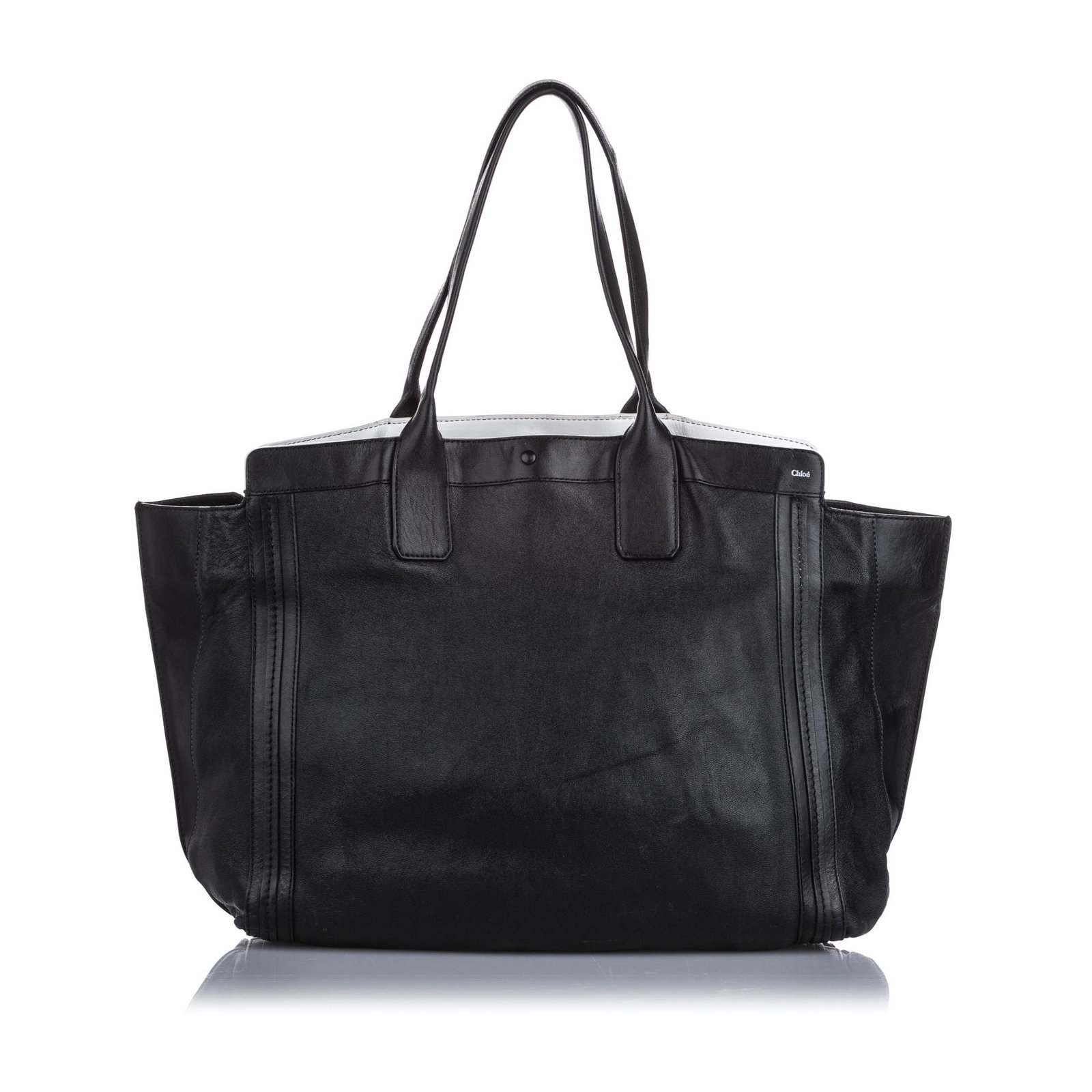 Authentic Chloe Leather Allison Tote: The Allison features a leather body flat leather handles an open top with lobster-claw closure and an interior slip pocket. Brand: Chloe Model: Leather Allison Tote Origin: Hungary Category: Tote Bag 