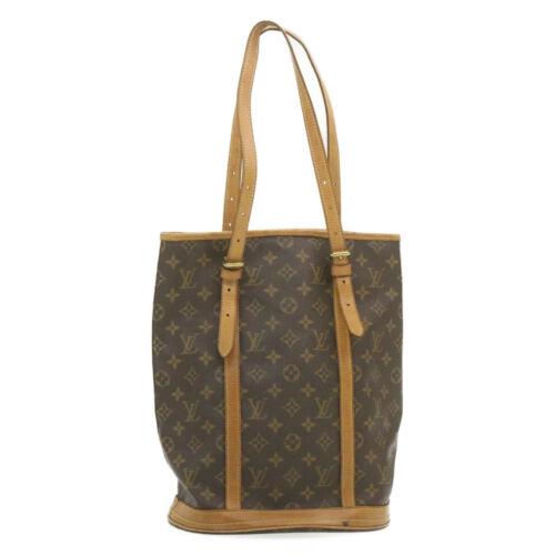 Authentic LOUIS VUITTON BUCKET GM Monogram Canvas: Brand: LOUIS VUITTON Material: Monogram Canvas Style: Shoulder Bag Color: Monogram Size(inch): W10.6 x H13.4 x D7.8"(Approx) Country of Origin: France Accessory: There is no item box and dust bag. We