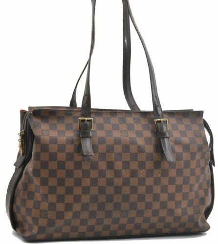 Authentic LOUIS VUITTON Shoulder Bag: Brand: LOUIS VUITTON Model: Shoulder Bag Country of Origin: France Material: Damier Canvas Color: Brown Bag Length: 15.7inches (40cm) Bag Height: 11inches (28cm) Bag Depth: 5.9inches (15cm) All Bidhau