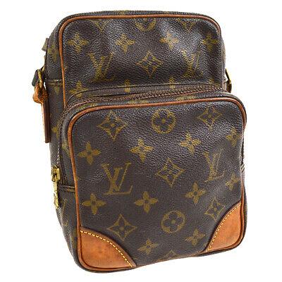 Authentic LOUIS VUITTON Amazon Messenger & Cross Body: Brand: LOUIS VUITTON Model: Amazon Messenger & Cross Body Country of Origin: France Material: Leather Color: Brown Size (Inch): W 5.9 x H 8.3 x D 3.5 " Strap Drop. 17.3 - 20.9 " Size (CM): W 15.0 x H 
