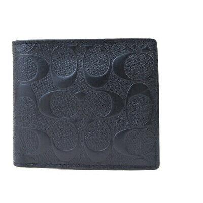 Authentic COACH Signature: Brand: COACH Model: Signature Country of Origin: India Material: Leather Color: Black Size: 9.5Cm X 10.7Cm X 2.2Cm / 3.74 X 4.21 X 0.86 All Bidhaus items come with a 100 % money-back authenticity guar