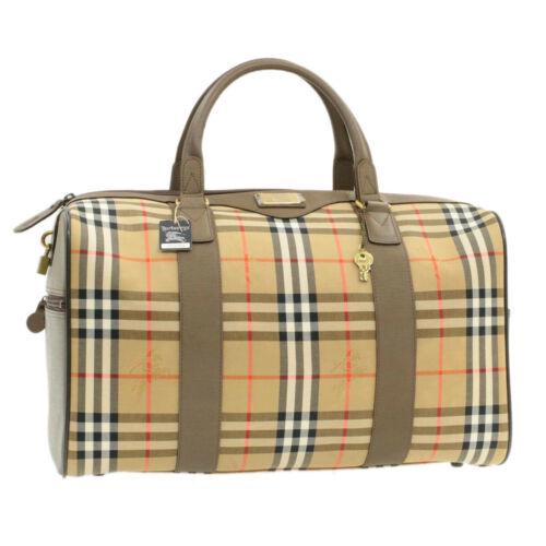 Authentic BURBERRYS Nova Check Boston Bag Beige Canvas: Brand: BURBERRYS UPC: Does not apply All Bidhaus items come with a 100% money-back authenticity guarantee. ALL SALES ARE FINAL. Please refer to images carefully for condition details. Unless specified
