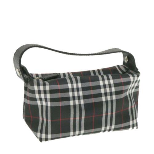 Authentic BURBERRY Nova Check Hand Pouch Nylon Black: Brand: BURBERRY Style: Pouch Color: Black Size: W18 x H10 x D8cm(Approx) Material: Nylon Country/Region of Manufacture: Italy UPC: Does not apply EAN: Does not apply All Bidhaus items come with a 100%