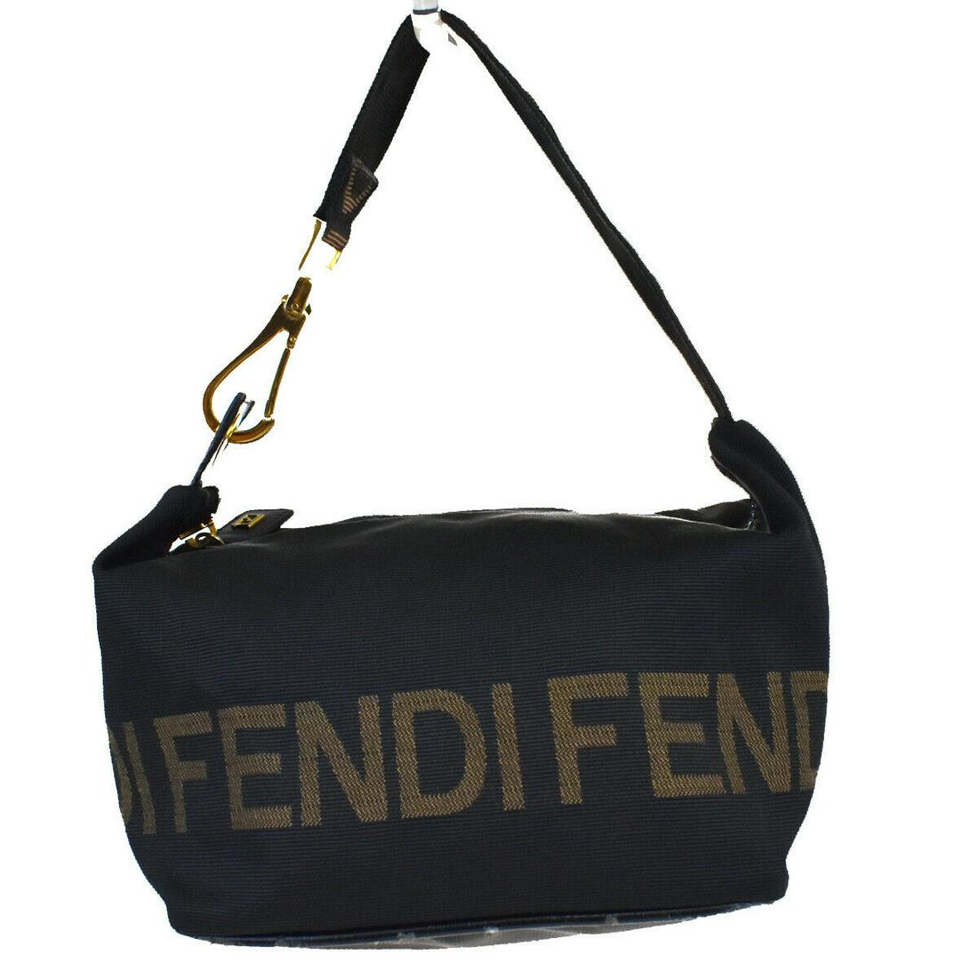Authentic FENDI Hand Bag: Brand: FENDI Model: Hand Bag Country of Origin: Material: Leather Color: Black Size (Inch): W6.7X H6.3X D6.7"Size (CM): W17X H16X D17Cm All Bidhaus items come with a 100 % money-back authenticity guar