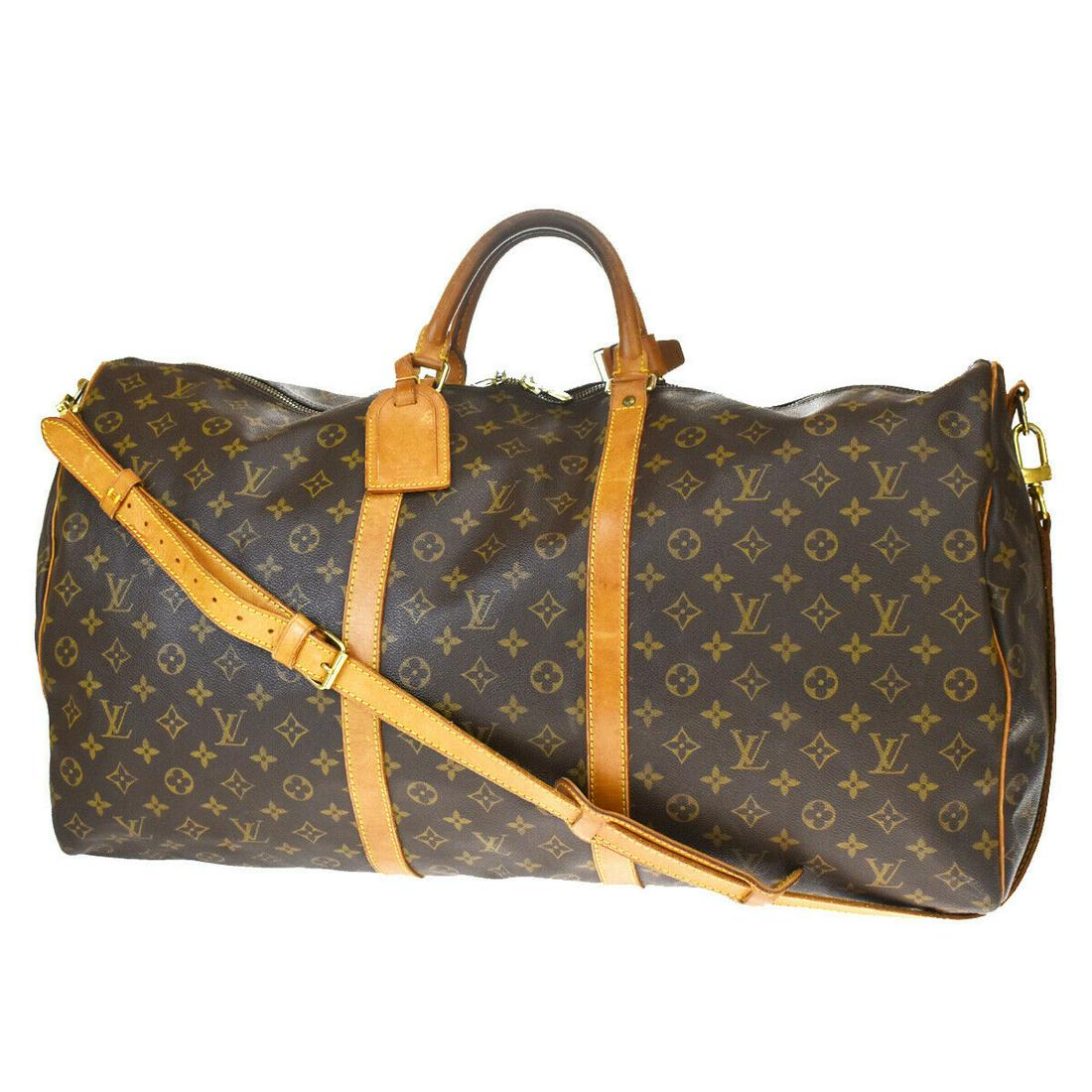 Authentic LOUIS VUITTON Shoulder Hand Bag: Brand: LOUIS VUITTON Model: Shoulder Hand Bag Country of Origin: Material: Monogram Leather Color: Brown Size (Inch): W 23.6 X H 12.6 X D 9.8 "Size (CM): W 60 X H 32 X D 25 Cm All Bidhaus items come w