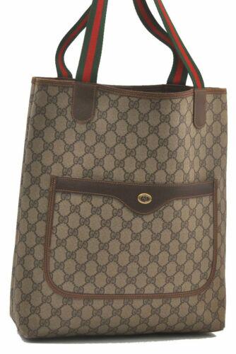 Authentic GUCCI Tote Bag: Brand: GUCCI Model: Tote Bag Country of Origin: Italy Material: PVC Color: Brown Bag Length: 12inches (30.5cm) Bag Height: 14.4inches (36.5cm) Bag Depth: 3.5inches (9cm) All Bidhaus items come with a 
