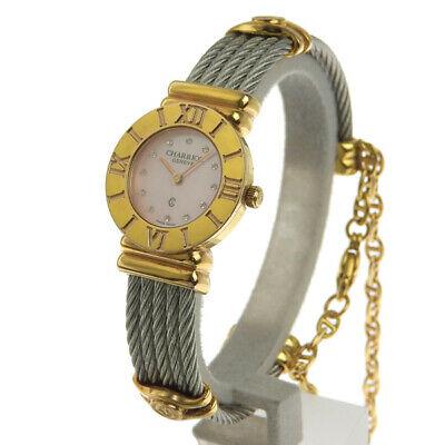 Authentic Charriol Saint-Tropez Quartz Pink Shell 028R: Charriol Saint-Tropez Quartz Pink Shell 028R Stainless Steel Ladies Watch REF / model number 028R Specifications Movement: Quartz Windshield: glass Waterproof: Waterproof for daily life Size Case diam