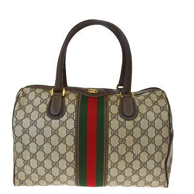 Authentic GUCCI Hand Bag: Brand: GUCCI Model: Hand Bag Country of Origin: Italy Material: Leather Color: Brown Size (Inch): W13X H8.3X D6.7"Size (CM): W33X H21X D17Cm All Bidhaus items come with a 100 % money-back authenticity
