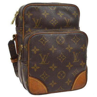 Authentic LOUIS VUITTON Monogram Shoulder Bag: Brand: LOUIS VUITTON Model: Monogram Shoulder Bag Country of Origin: France Material: Leather Color: Brown Size (Inch): W 5.9 x H 8.3 x D 3.5 "Strap Drop. 18.1 - 21.7 " Size (CM): W 15.0 x H 21.0 x D 