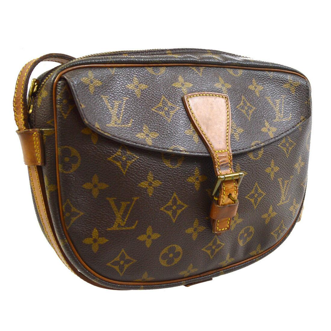 Authentic LOUIS VUITTON Jeune Fille Mm Messenger &: Brand: LOUIS VUITTON Model: Jeune Fille Mm Messenger & Cross Body Country of Origin: France Material: Leather Color: Brown Size (Inch): W 9.8 x H 7.5 x D 2.2 " Strap Drop. 16.9 - 20.5 " Size (CM): W 2