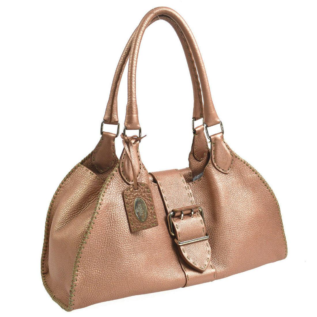 Authentic FENDI Hand Bag: Brand: FENDI Model: Hand Bag Country of Origin: Italy Material: Suede Color: Silver Size (Inch): W 15.0 x H 7.9 x D 5.9 "Handle Drop. 9.1 " Size (CM): W 38.0 x H 20.0 x D 15.0 cmHandle Drop. 23.0 cm A