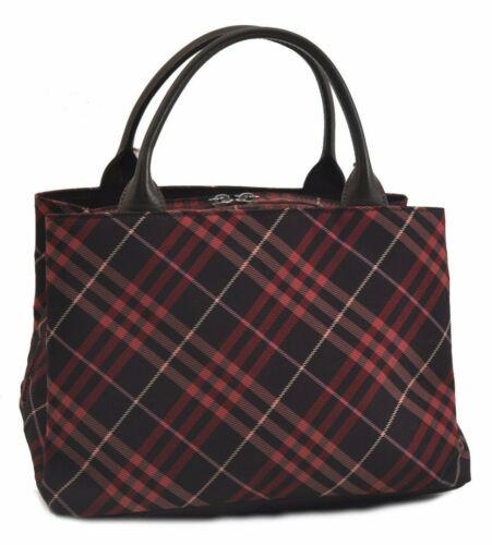 Authentic BURBERRY Hand Bag: Brand: BURBERRY Model: Hand Bag Country of Origin: Japan Material: Nylon Color: Red Bag Length: 9.8inches (25cm) Bag Height: 6.9inches (17.5cm) Bag Depth: 6.1inches (15.5cm) All Bidhaus items come wit