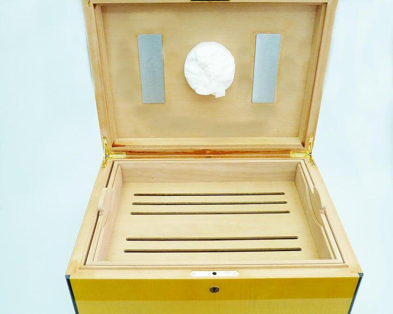 Authentic Elie Bleu Cigar Humidor for 200 Cigars  Hong - 3
