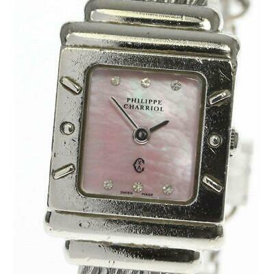 Authentic Philippe Charriol Saint-Tropez 6007909 Pink: Product information Applicable to: Ladies Material: stainless steel x stainless steel Dial color: Pink shell Movement: Quartz Ref. No: 6007909 Accessories: None (body only) Case size (w): about 19mm B