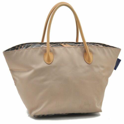 Authentic Burberrys BLUE LABEL Check Nylon Tote Bag: Brand: Burberrys Bag Height: 9.1inches (23cm) Material: Nylon Bag Depth: 8.9inches (22.5cm) Style: Tote Bag MPN: Does not apply Color: Beige Bag Length: 18.1inches (46cm) Department: Women Handle Drop