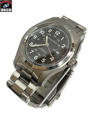 Authentic HAMILTON Khaki Field Date AT H705450: The battery may run out during over-the-counter sales. Please acknowledge it beforehand Status: Windshield / Kosure / Stain Case / Bezel / Kosure / Stain / Scratch Back cover / scratches stains scratc