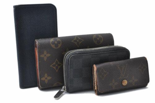 Authentic Louis Vuitton Monogram Damie Graphite Wallet: Brand: Louis Vuitton Type: Wallet Material: Leather Country/Region of Manufacture: France/Spain Style: Wallet/Key Case/Coin Case/iPhone Case MPN: Does not apply Color: Brown/Black Serial Number: MI402