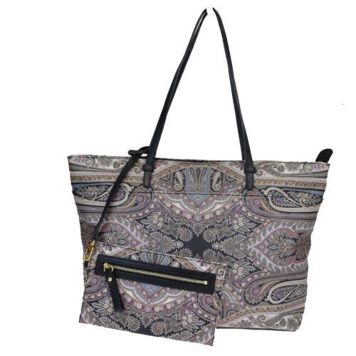 Authentic Etro Paisley PVC Leather Shoulder Bag Black: Brand: Etro Closure: Zipper Color: Black Country/Region of Manufacture: Italy Department: Women Personalized: No Style: Shoulder bag Year Manufactured: Pre-1920 Material: PVC Leather UPC: N/A All Bidh
