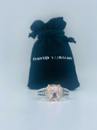David Yurman Sterling Silver Petite Morganite & Diamond: Condition: \nPre-owned: An item that has been used or worn previously. See the sellerâ€™s listing for full details and description of any imperfections.\nSee all condition definitions- opens in a
