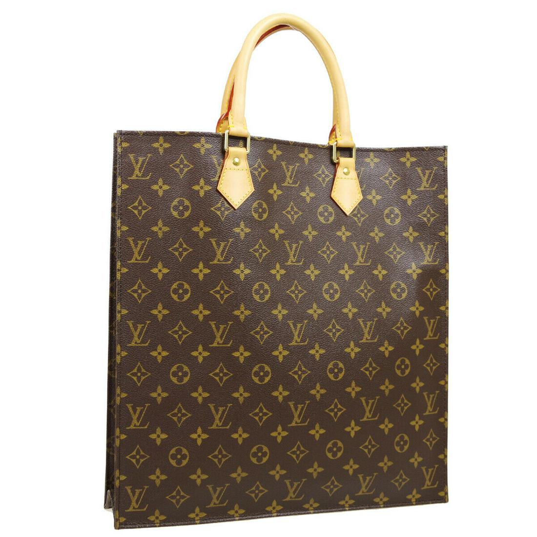 Authentic LOUIS VUITTON Monogram Tote: Brand: LOUIS VUITTON Model: Monogram Tote Country of Origin: France Material: Leather Color: Brown Size (Inch): W 14.2 x H 15.0 x D 3.9 "Handle Drop. 4.7 " Size (CM): W 36.0 x H 38.0 x D 10.0 cmHandle