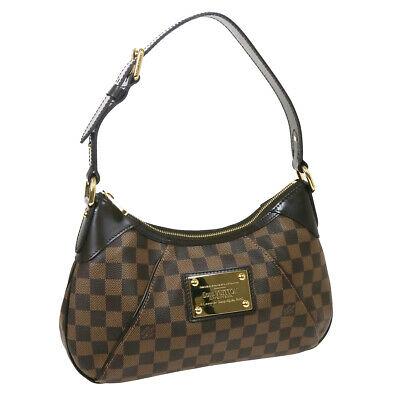 Authentic LOUIS VUITTON Damier Hand Bag: Brand: LOUIS VUITTON Model: Damier Hand Bag Country of Origin: France Material: Canvas Color: Brown Size (Inch): W 13.0 x H 7.1 x D 1.6 "Handle Drop. 8.3 - 9.1 " Size (CM): W 33.0 x H 18.0 x D 4.0 cmH
