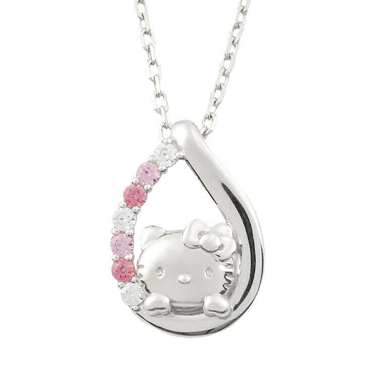 Authentic Sanrio necklace Hello Kitty Rainbow Teardrop: Condition: New chain length is 45cm ( Free adjuster type with adjustable length) charm size is 1.4 0.9 Materials : 925 silver Cubic zirconia rhodium plating What you see in the pictures is all you rec