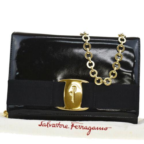 Authentic SALVATORE FERRAGAMO Vara Chain Shoulder Bag: Condition: \nPre-owned: An item that has been used or worn previously. See the sellerâ€™s listing for full details and description of any imperfections.\nSee all condition definitions- opens in a