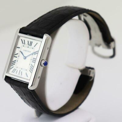 Authentic Cartier Tank Solo LM W5200003 Men's White: Brand: Cartier Model: W5200003 Product Name Tank Solo LM Material SS / External belt / Genuine buckle Dial color white Target men Movement quartz Waterproof everyday life Arm circumference about 17 cm
