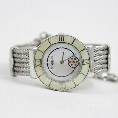 Authentic Charriol Saint-Tropez Ladies Quartz Small: All Bidhaus items come with a 100 % money-back authenticity guarantee. ALL SALES ARE FINAL. Please refer to images carefully for condition details. Unless specified items do not come with extras such