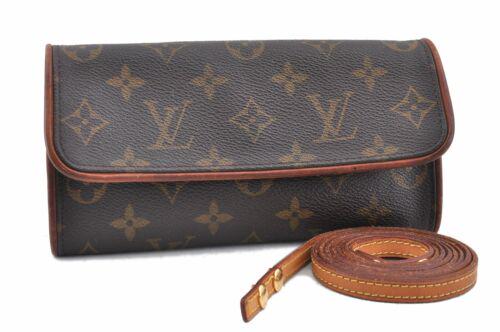 Authentic Louis Vuitton Monogram Pochette Twin PM: Brand: Louis Vuitton Bag Height: 3.5inches(9cm) Material: Monogram Canvas Bag Depth: 1inches(2.5cm) Style: Shoulder Pouch MPN: Does not apply Color: Brown Serial Number: ****** Department: Women Bag L