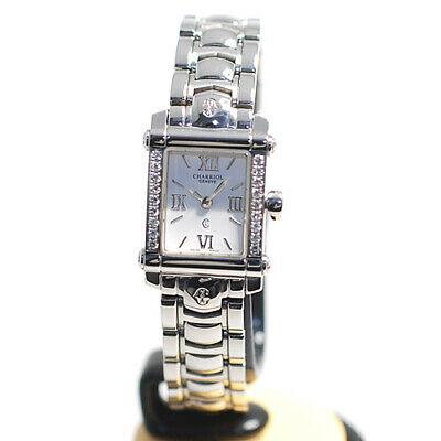 Authentic Philip Charriol 9012911 Columbus Side Diamond: Brand: PHILIPPE CHARRIOL Product Name Columbus Ladies Watch Model: 9012911 Color Dial: White Size (approx.) Case size: 2.0cm Belt width 1.3 cm Up to 16 cm around the arm Material SS Operated battery-p